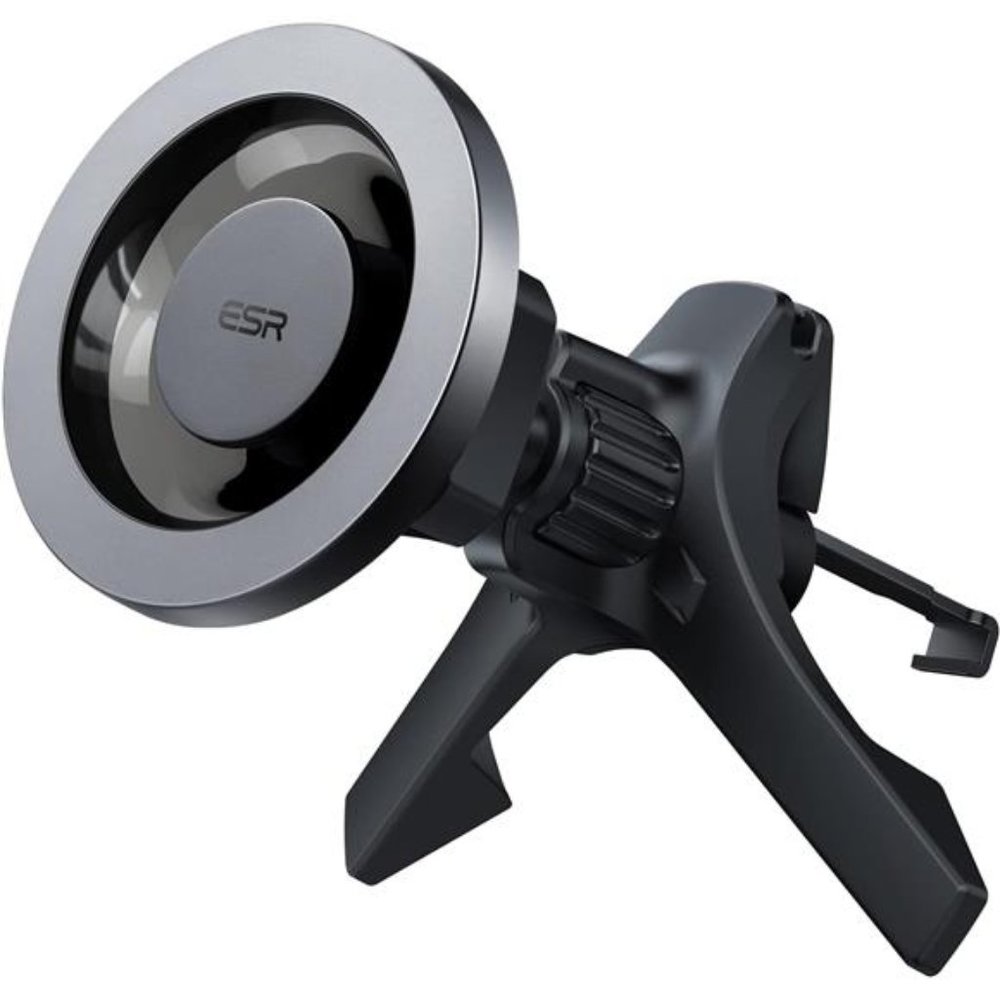 Magnetic Car Mount , Compatible with MagSafe Mount, Phone Holder, Metallic Grey